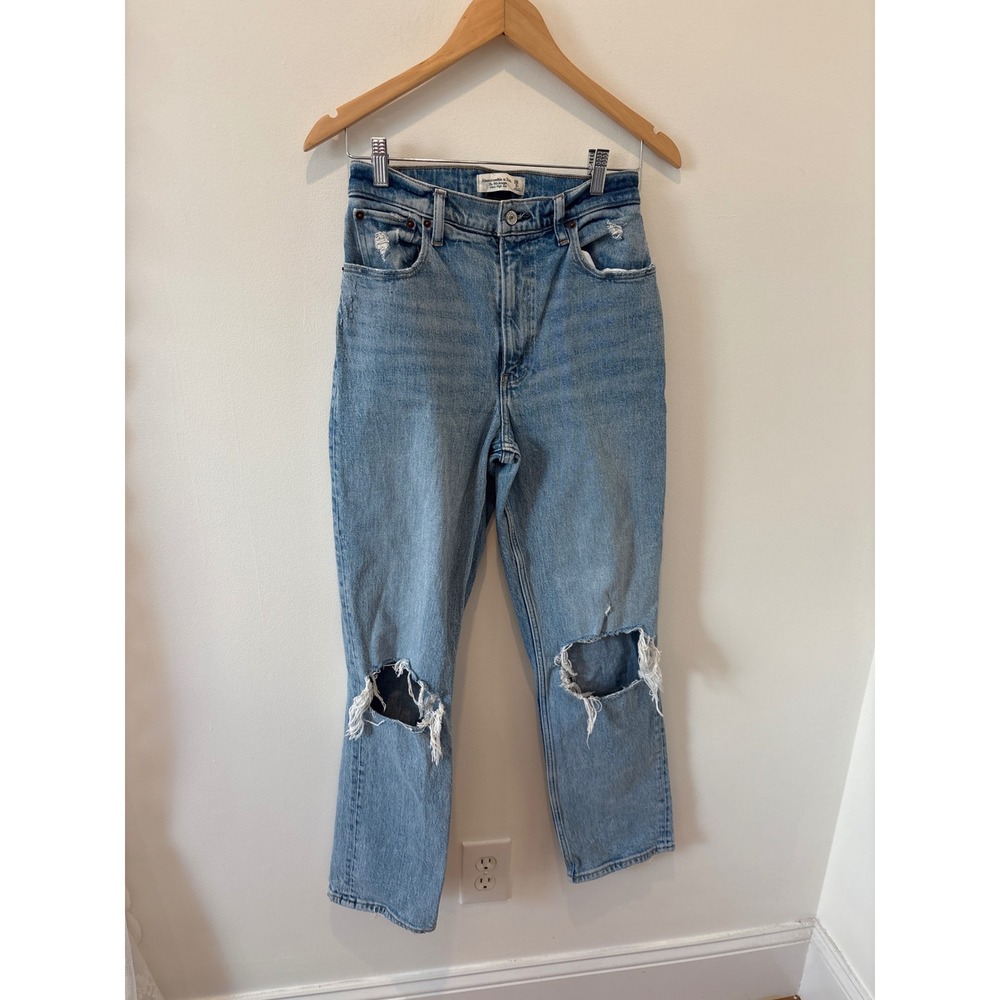 Abercrombie Fitch‎ Curve Love 90s Straight Ultra High Rise Jeans Size 26